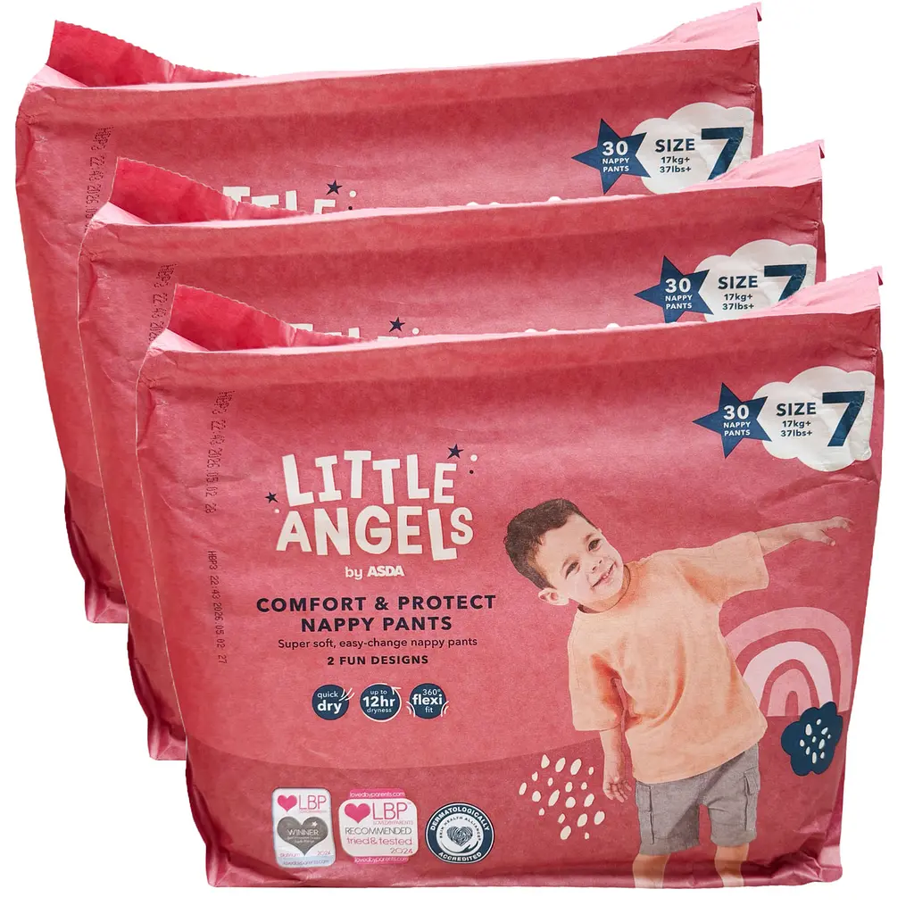 Підгузки-трусики Little Angels Comfort & Protect 7 (17+ кг), 90 шт