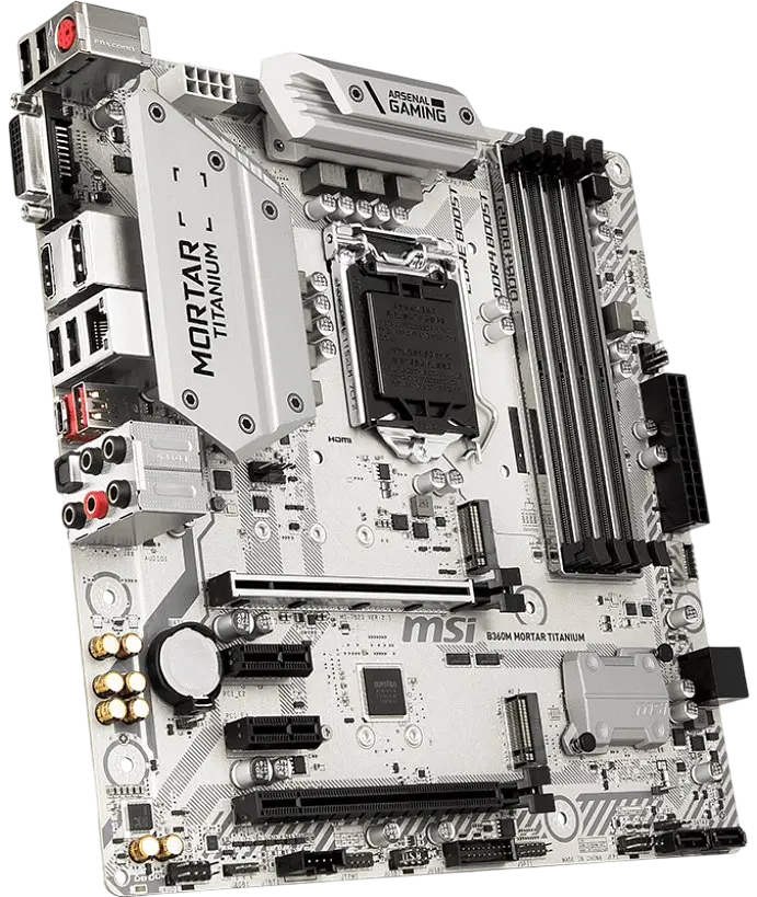 Материнська плата MSI B360M Mortar Titanium LGA 1151v2 (B360M MORTAR TITANIUM) Б/В - фото 2