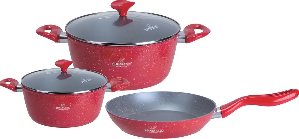 Набір посуду Bohmann BH 7355 red 5 предметів