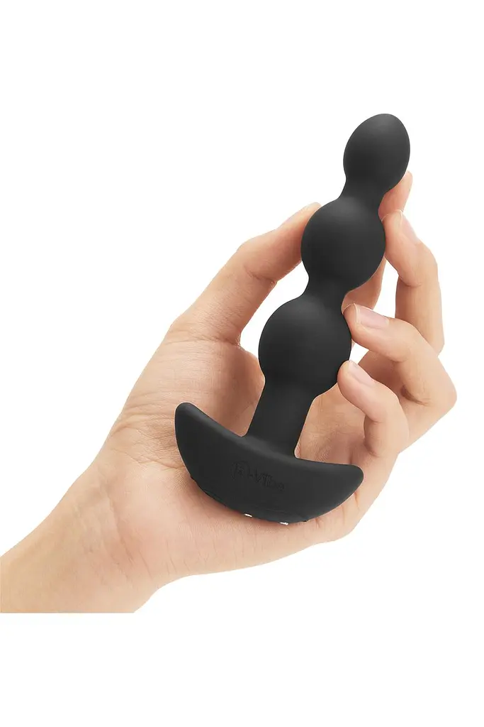 Анальная пробка B-Vibe Triplet 13.8 см (черный) - фото 4
