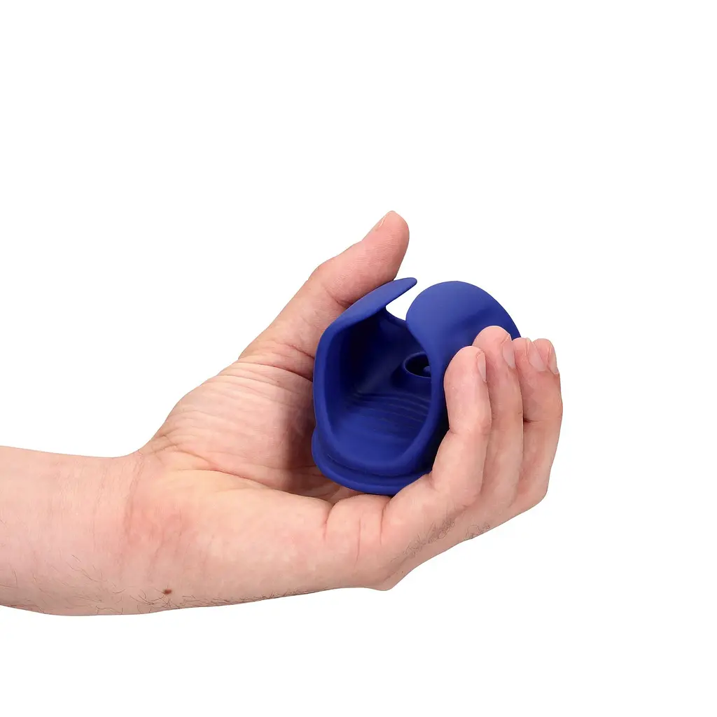 Мастурбатор с вибрацией Loveline Vibrating And Pulse Wave Stroker синий - фото 9