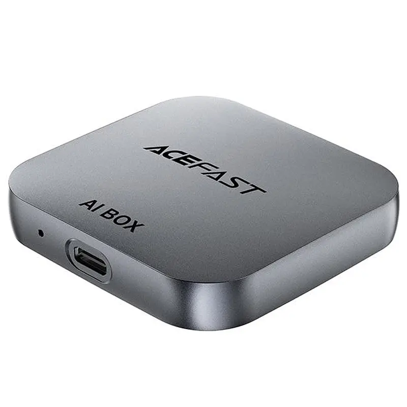 Адаптер QC2 AI Box бездротовий CarPlay для авто/Android Auto Metal gray Acefast teh0030547 - фото 3