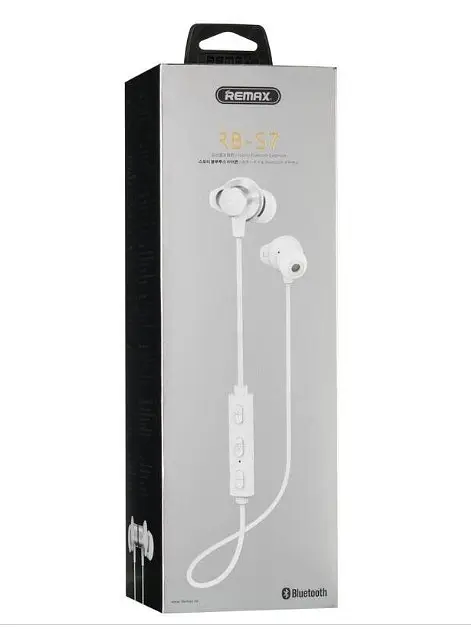 Спортивні вакуумні Bluetooth навушники гарнітура Remax RB-S7 Білі - фото 4