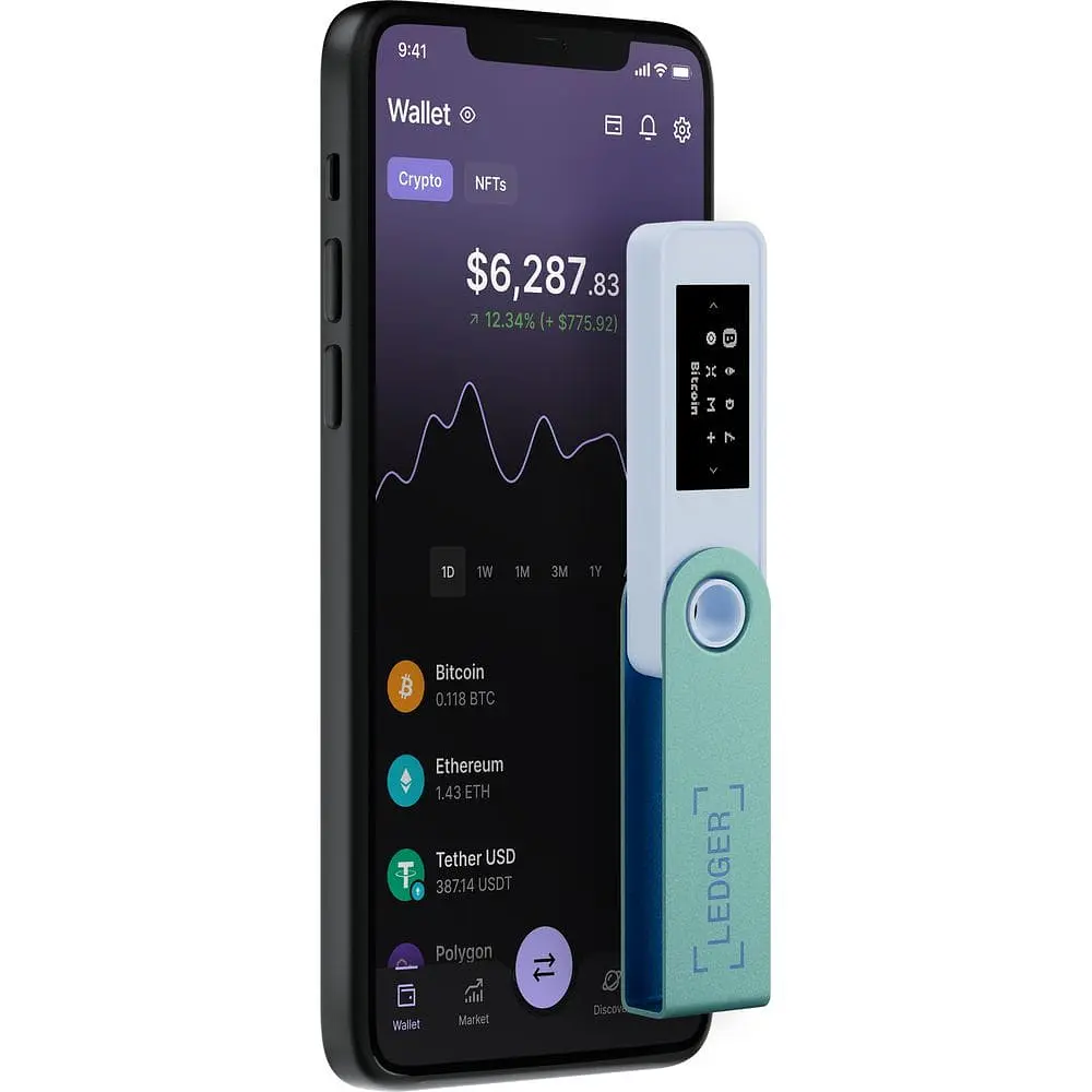 Апаратний гаманець для криптовалют Ledger Nano S Plus Pastel Green (LNSPPG) - фото 5