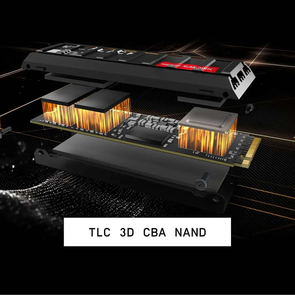 Накопитель SSD Western Digital m.2 NVMe 1TB WD Black SN8100 PCIe 5.0x4 (WDS100T1XHM-00CMT0) - фото 9