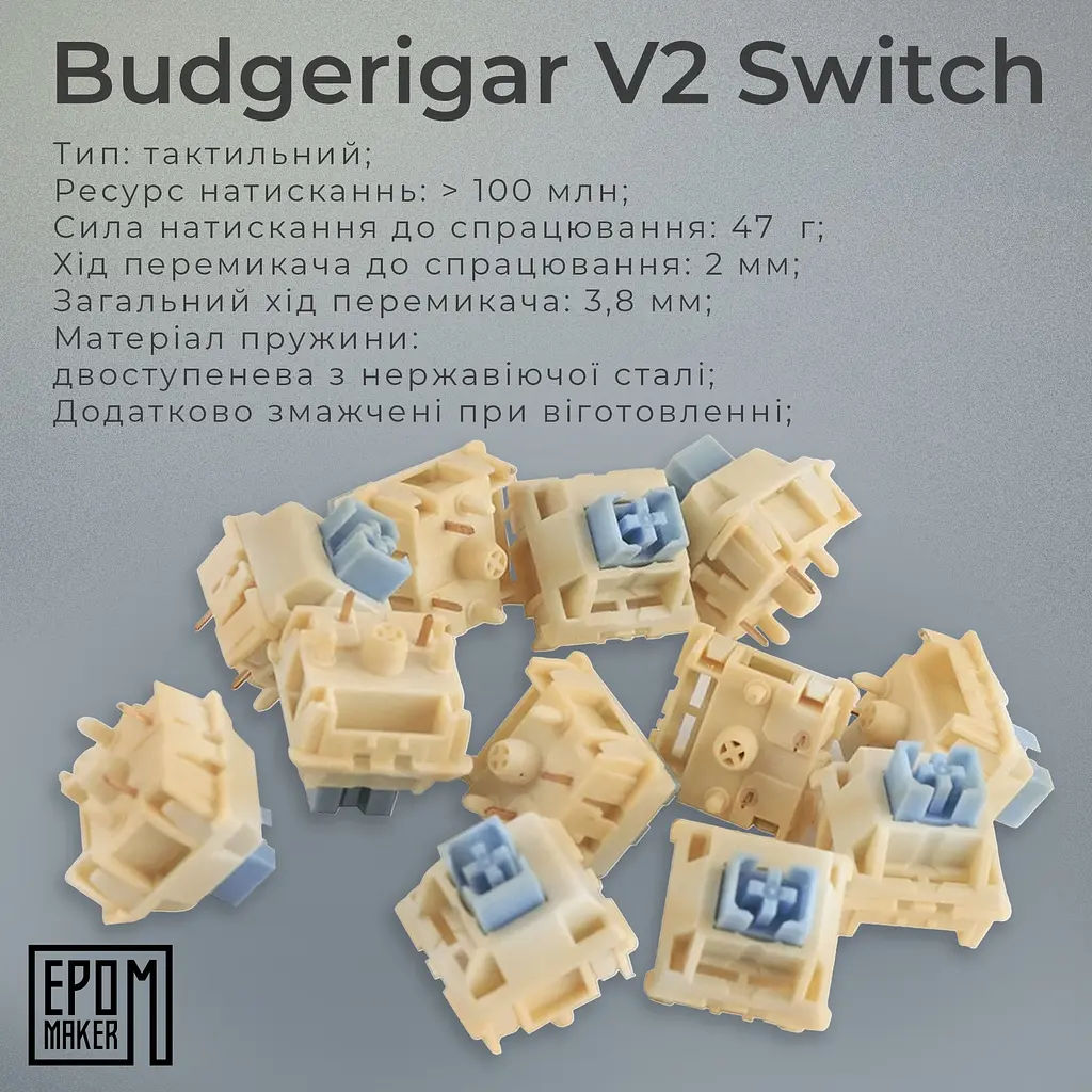 Клавіатура Epomaker TH80 SE Budgerigar V2 Black механічна бездротова (TH80-SE-B-BV2) - фото 18