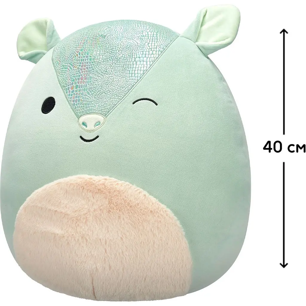 М'яка іграшка Squishmallows Броненосець Арілла 40 см сіра (SQCR07048) - фото 6
