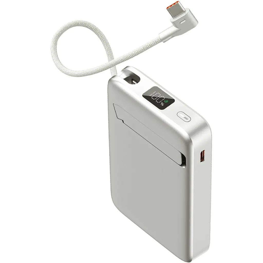 Батарея універсальна Sigma X-power SI10A8QL-MAG silver 10000mAh, Magnetic wireless 15W, charge iWatch, PD+QC, 22,5W max (4827798161012) - фото 6