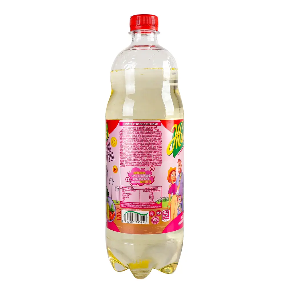 Напиток безалкогольный Живчик со вкусом груши сокосодержащий сильногазированный 1 л - фото 2