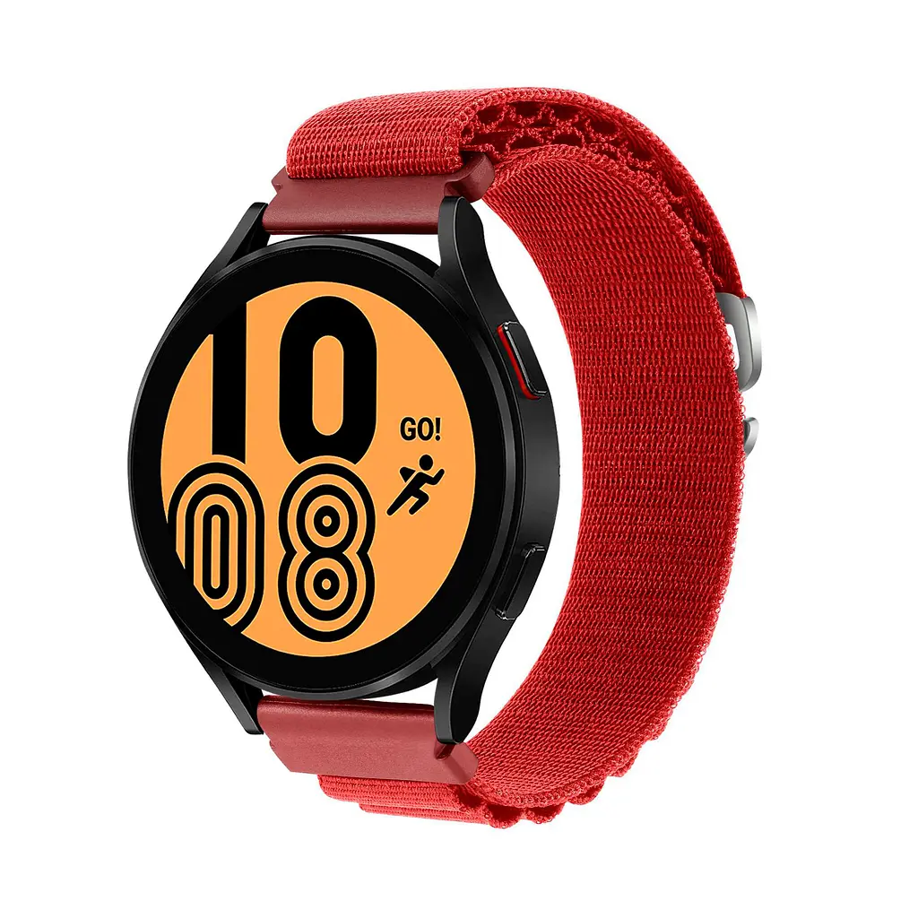 Ремінець для Samsung Galaxy Watch 5 Pro 45mm - червоний Watchbands NormalCloth ширина кріплення 20мм нейлоновий (W24-3WB37687116) - фото 2