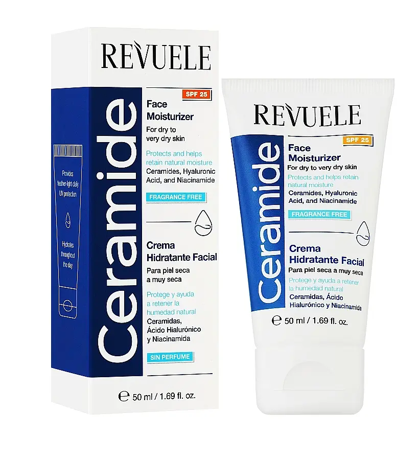 Зволожуючий крем для обличчя SPF 25 Ceramide Revuele 50 мл - фото 2