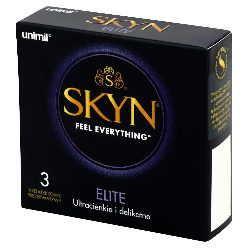 Ультратонкі презервативи Unimil Skyn Elite безлатексні 3 шт. - фото 2