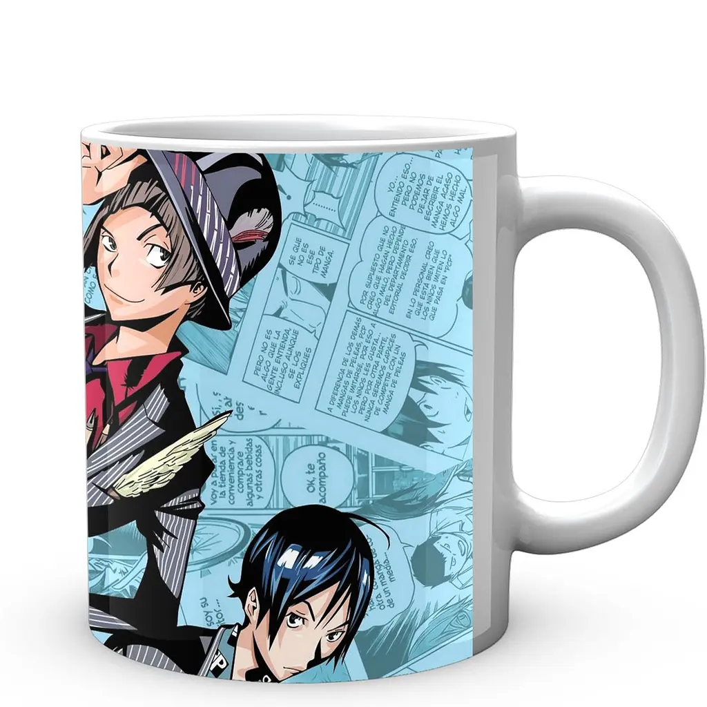 Кружка GeekLand Бакуман Bakuman 3 героя BK 02.440 330 мл белая - фото 3