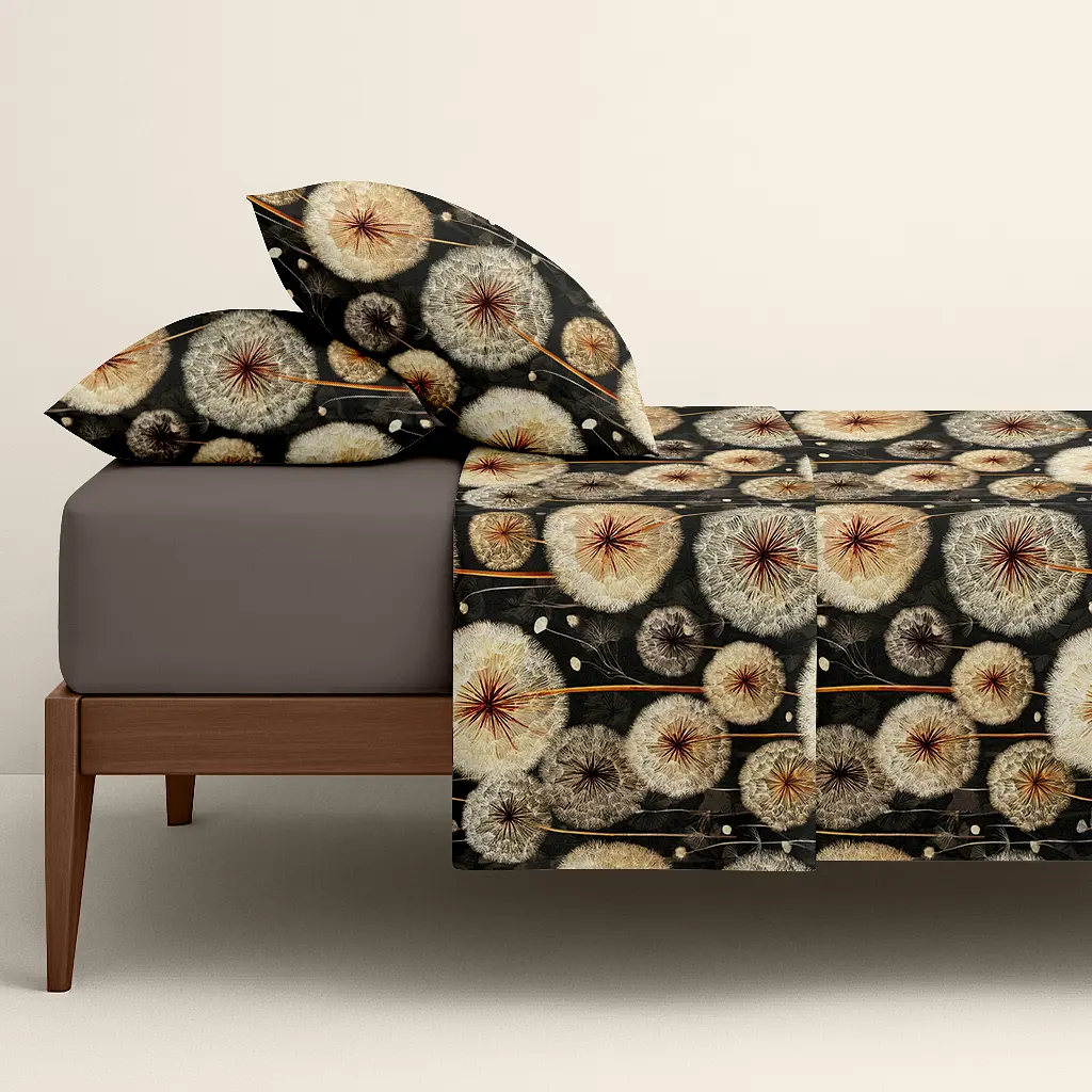 Комплект постільної білизни Cosas Wish flower CS7 Двоспальний бежевий (WishFlower_El160x30-60DeepQuartz_180) - фото 2