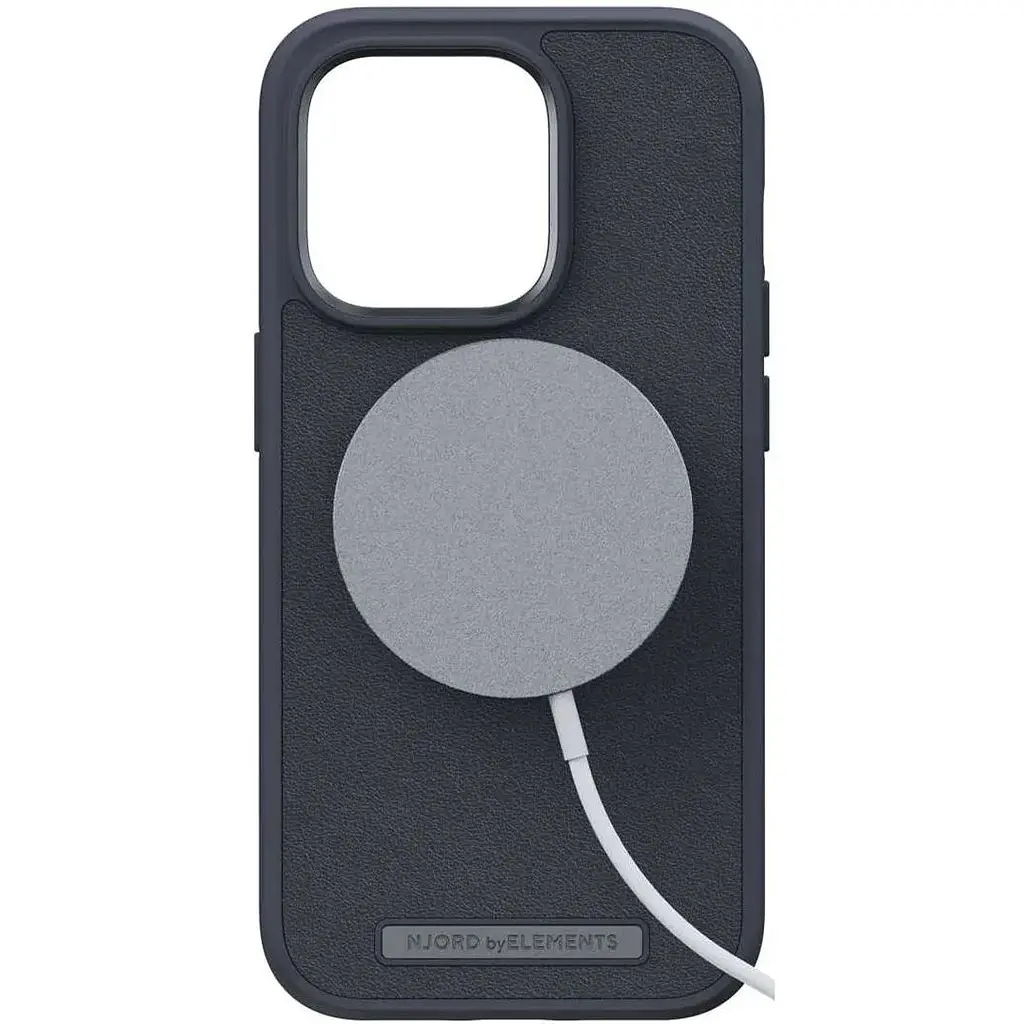 Чехол-накладка Njord Genuine Leather MagSafe Case Black для iPhone 14 Pro (NA43GL00U) - фото 3