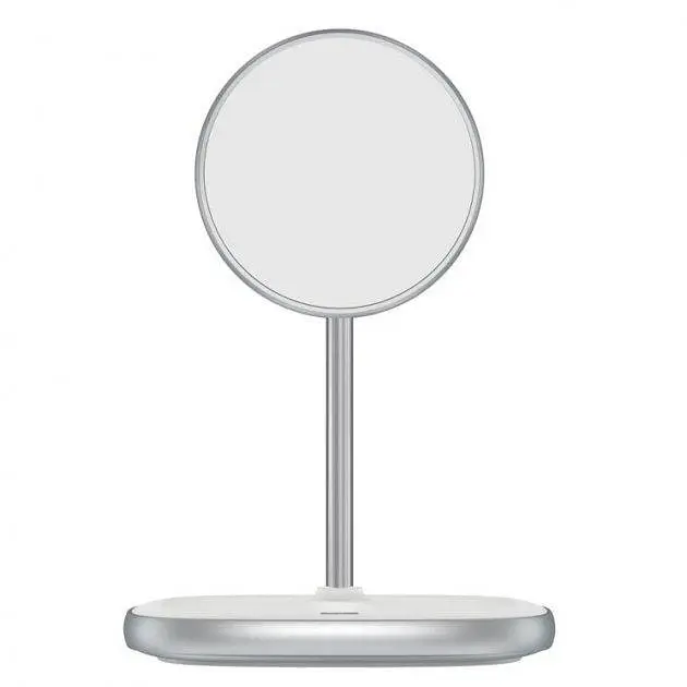 Бездротовий зарядний пристрій Baseus LED Display Wireless Charger 15W WXSW-02 White - фото 2