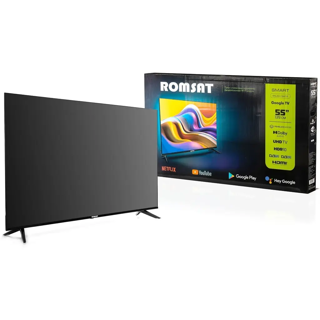 Телевізор Romsat 55UGN18ST2 Smart TV WiFi (Офіційний GOOGLE) - фото 13