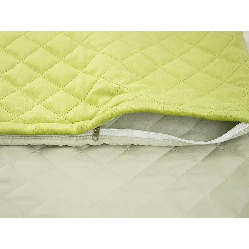 Чохол на подушку Руно 50х70 см велюровий оливковий (382.55_Olive Green ромб) - фото 4