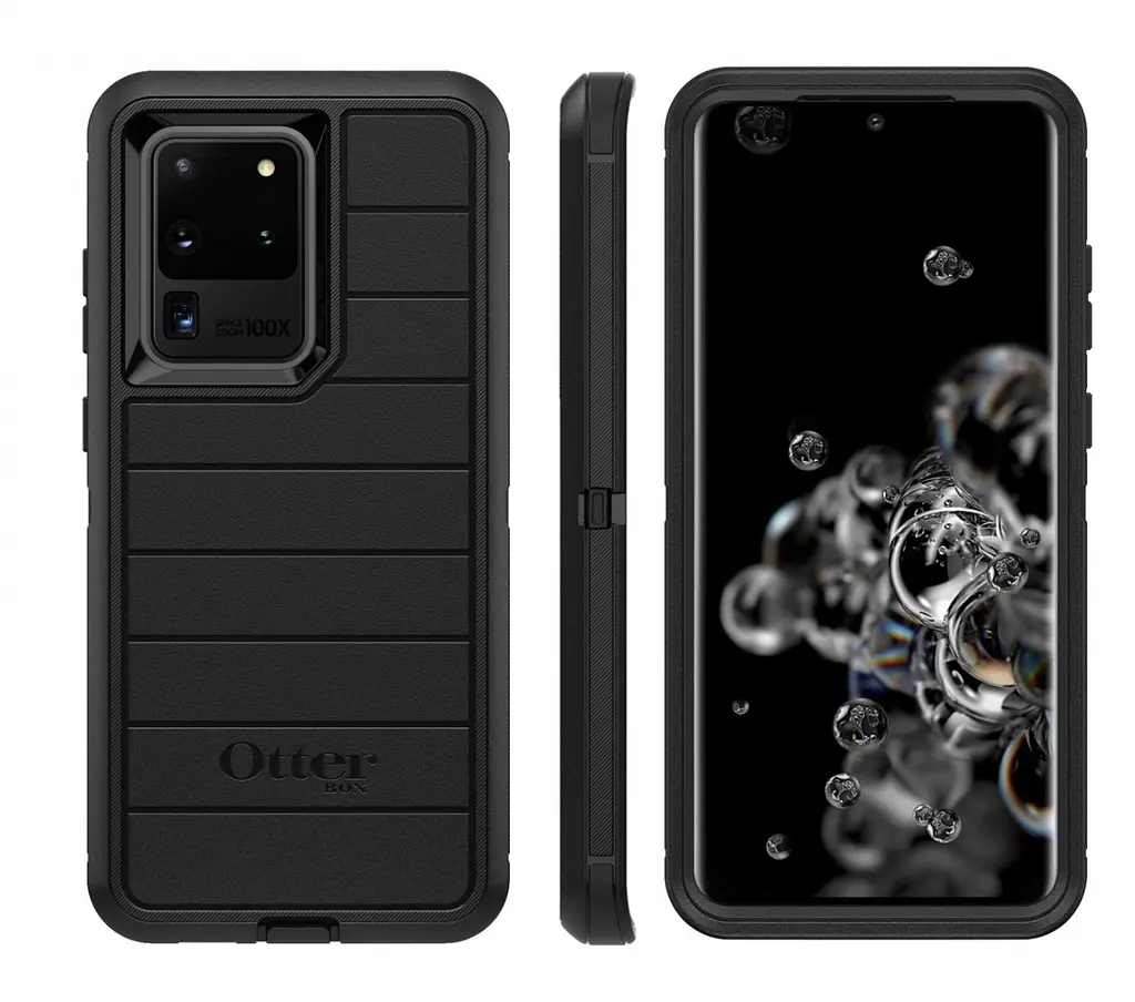 Чохол протиударний із кліпсою-підставкою OtterBox Defender Series Pro 77-64233 для Samsung Galaxy S20 Ultra Black - фото 4