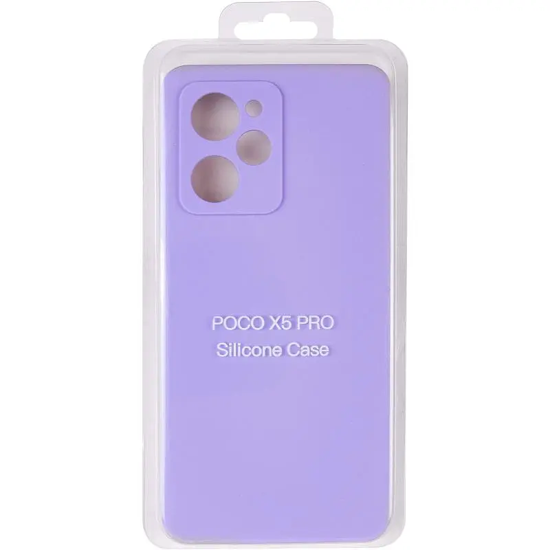 Чохол Silicone Cover Ummi Lakshmi Full Camera (AA) для Xiaomi Poco X5 Pro 5G Бузковий / Dasheen - фото 2