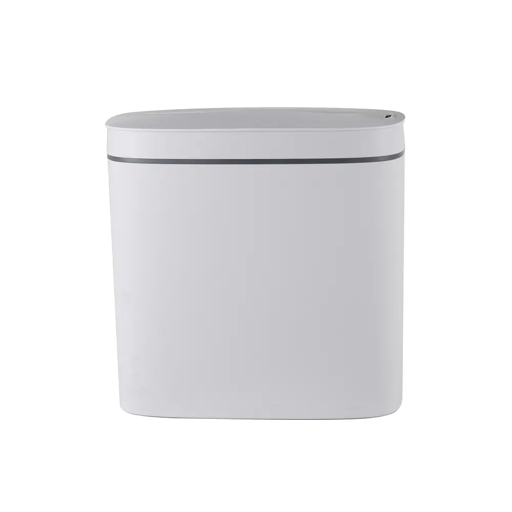 Відро для сміття сенсорне овальне Mixxus Flat-TC0109 9 л white MI7074, Білий матовий - фото 7