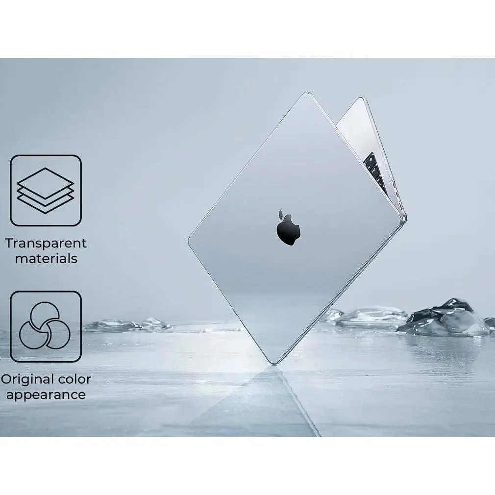 Пластикова накладка (верх та низ) WiWU Crystal Shield Series для Apple MacBook Air 13.6` M2/M3/M4 (2022-2025) Transparent [157056] - фото 6