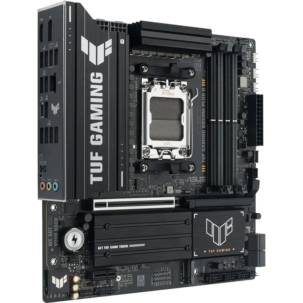 Материнська плата Asus TUF Gaming B850M-PLUS II sAM5 B850 4xDDR5 M.2 HDMI DP mATX - фото 3