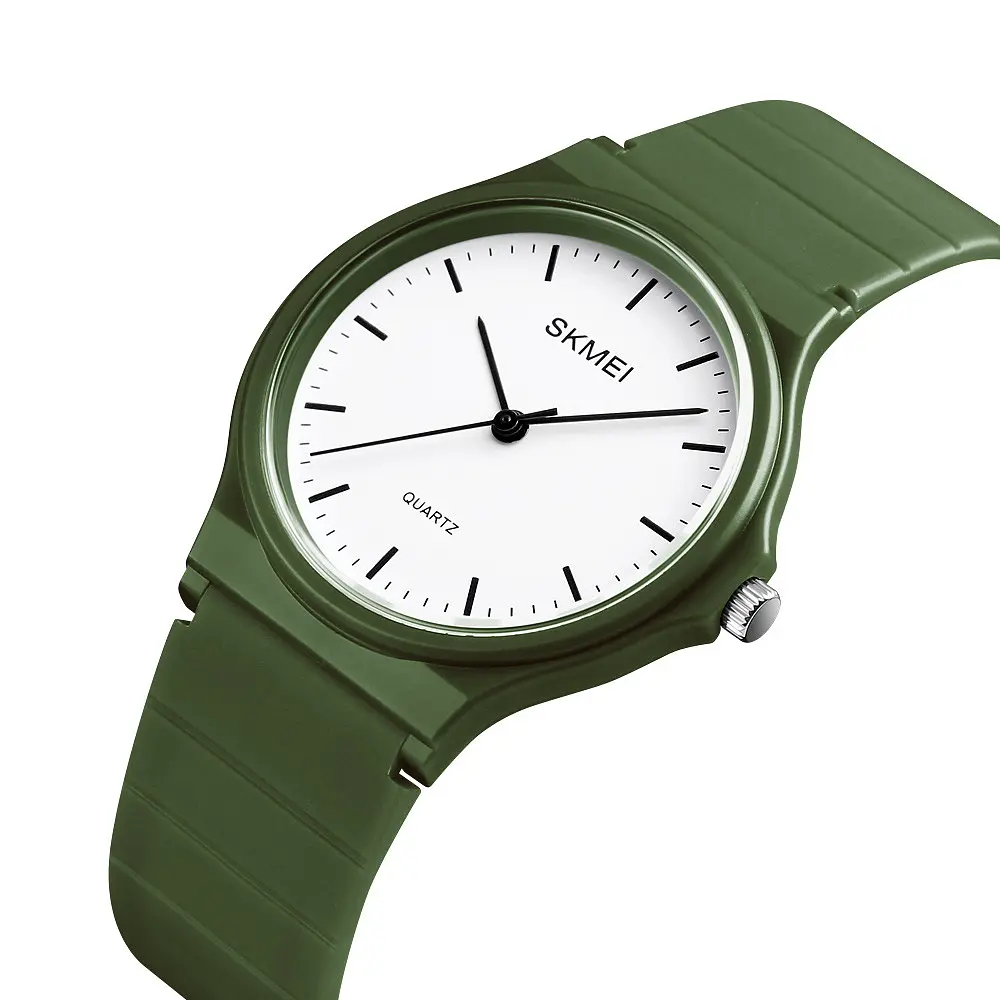 Наручний годинник жіночий Skmei 1419 Army Green, 1419AG (18414) - фото 2