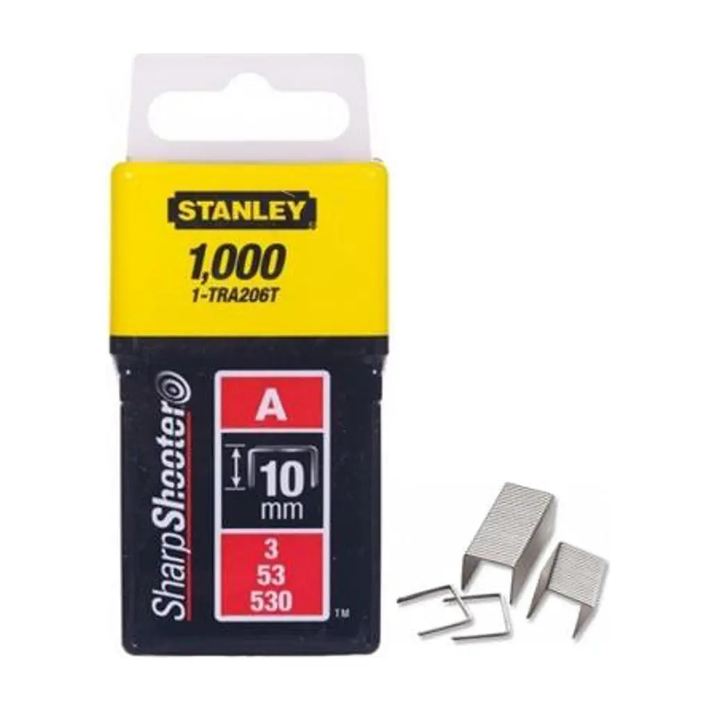 Скоби Stanley Light Duty тип а, 10мм, 1000шт (1-TRA206T) - фото 2