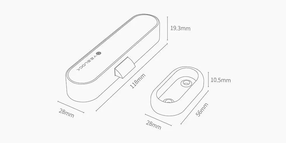 Розумний меблевий замок Xiaomi Yeelock Smart Cabiner Lock E [ZNGS02YSB] [49818] - фото 7