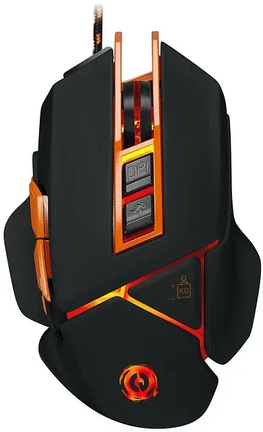 Миша Canyon GM-6 'Hazard', чорний, USB, оптична, 800 - 6400 dpi, LED-підсвічування, 9 програмованих кнопок, вбудований модуль