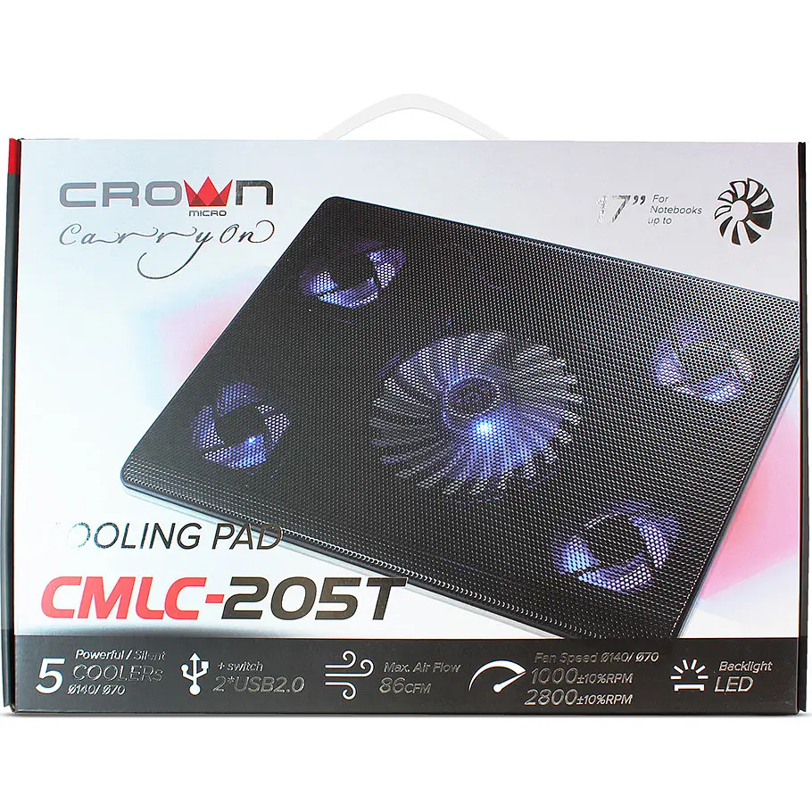 Підставка для ноутбука Crown CMLC-205T Black [118434] - фото 7