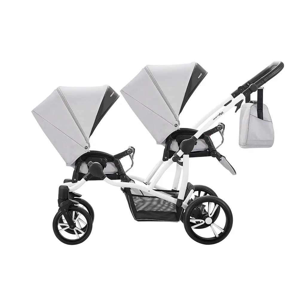 Универсальная коляска для двойни 2 в 1 Bebetto B 42 NEW, сірий (505.28.17.003) - фото 7