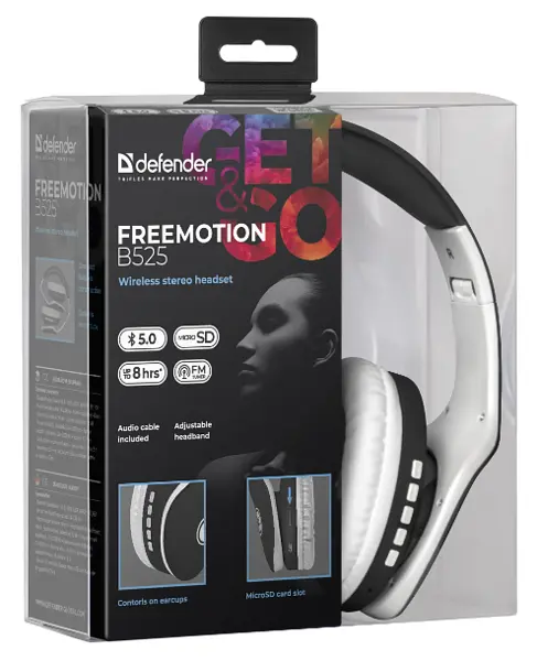 Гарінтура Defender FreeMotion B525 White/Black (63525) - фото 7