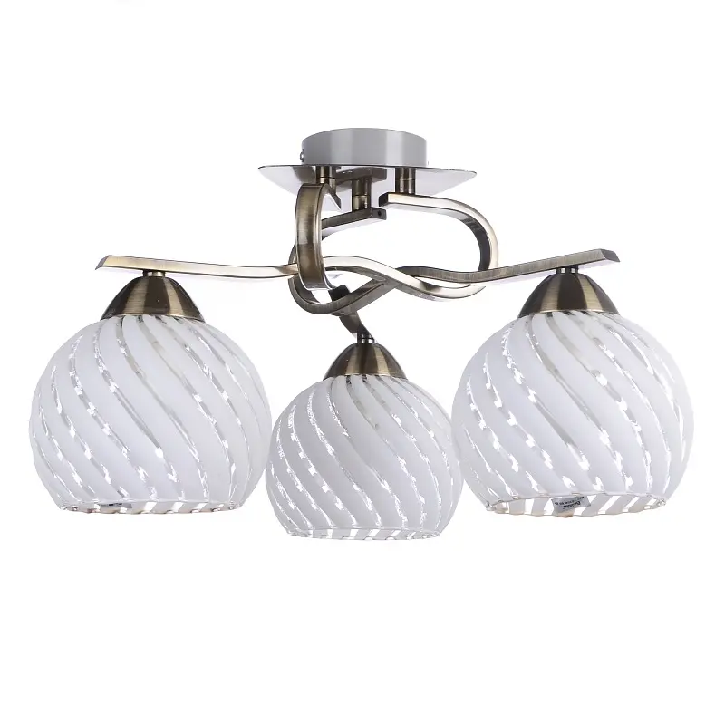 Люстра потолочная Brille классическая в зал E27 60W BZ (LK-539C/3) - фото 2