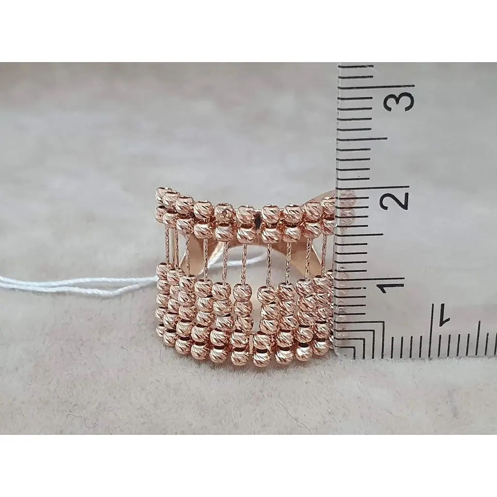 Золоте кільце Favoritum з рухливими елементами. 110218/17 - фото 5