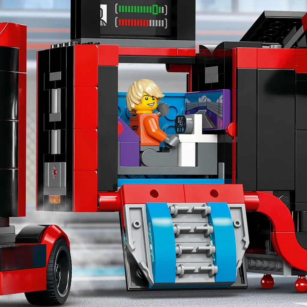 Конструктор LEGO City Грузовик F1 с автомобилями RB20 и AMR24, 1086 деталей (60445)
 - фото 6