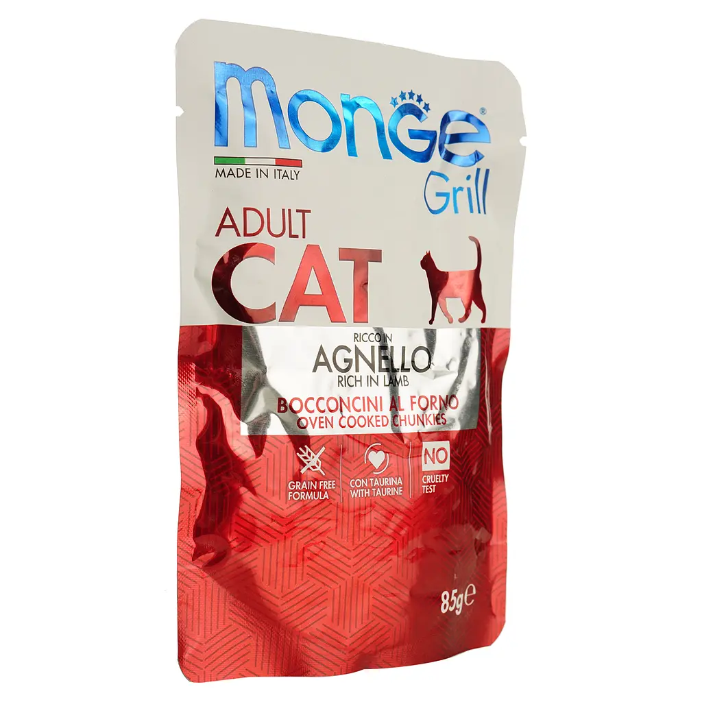 Влажный корм Monge Cat Grill Adult ягненок 85 г (70013628) - фото 3