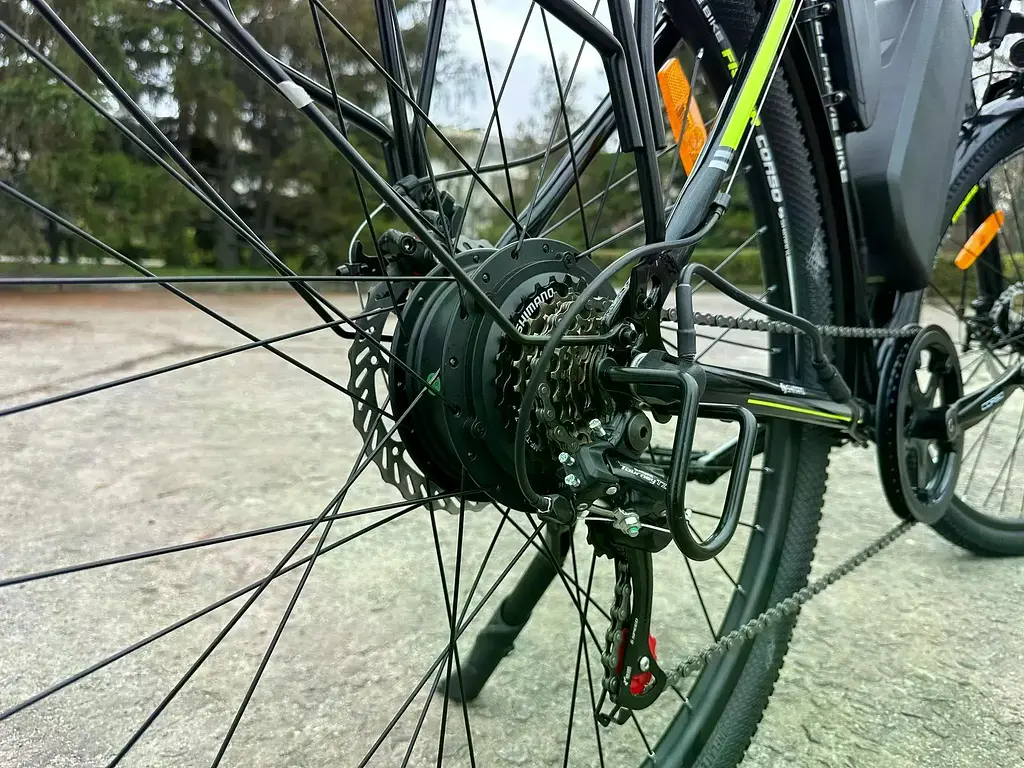 Электровелосипед Corso Fisher 29 дюймов (600W 48V 20Ah) Shimano 7 скоростей Черный - фото 11