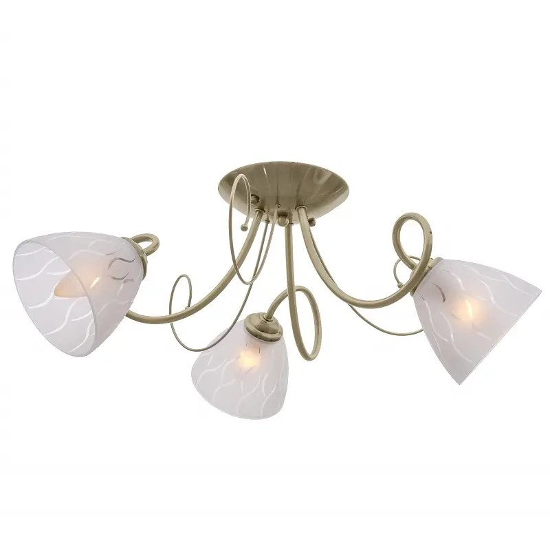 Люстра потолочная Brille классическая в зал E27 60W BZ (LK-595C/3) - фото 3