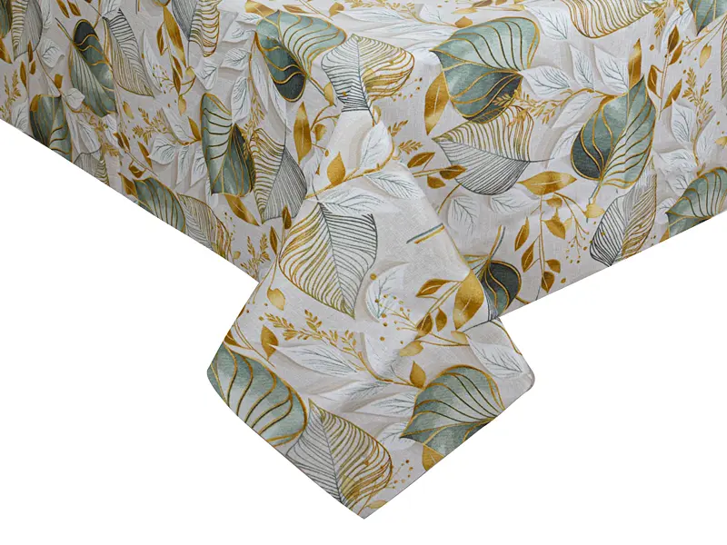 Скатертина Lefard Home Textile Paladium 140х140 см водовідштовхувальна оливкова (715-426) - фото 3