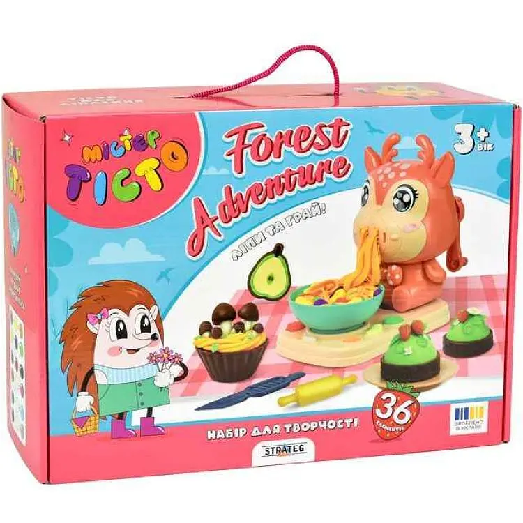 Набір для творчості STRATEG Містер тісто Forest adventure українською мовою 41034