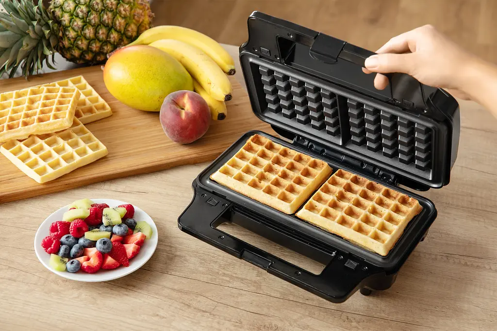 Мультимейкер Sencor 900 Вт комплект 4 пластини алюміній нержав.сталь пластик чорний - фото 7