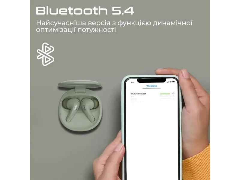 Навушники TWS HiFuture Flybuds4 Black (flybuds4.black) - фото 2