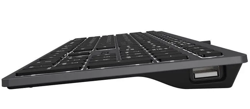 Клавиатура A4Tech Fstyler FX60H White Backlit USB Grey (FX60H USB (Grey) White backlit) - фото 4