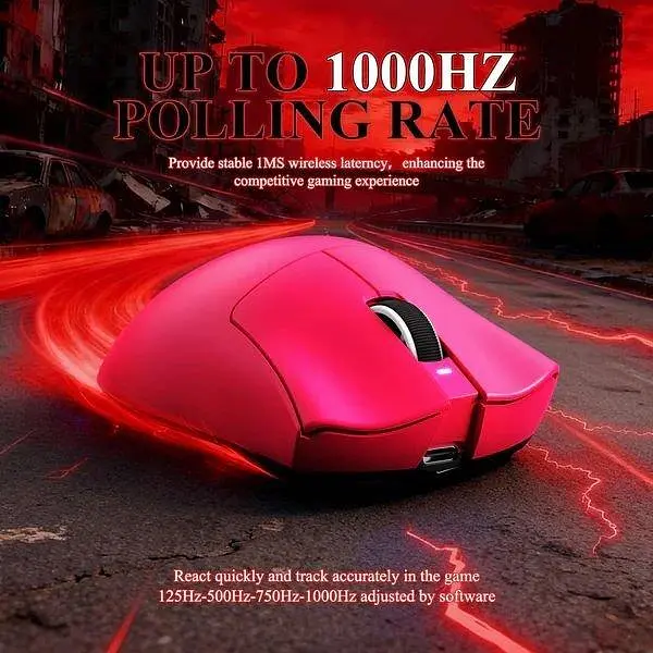 Миша Attack Shark V3 Pro Wireless (AS-6972792472560-P) Pink (G-000004414) - фото 7