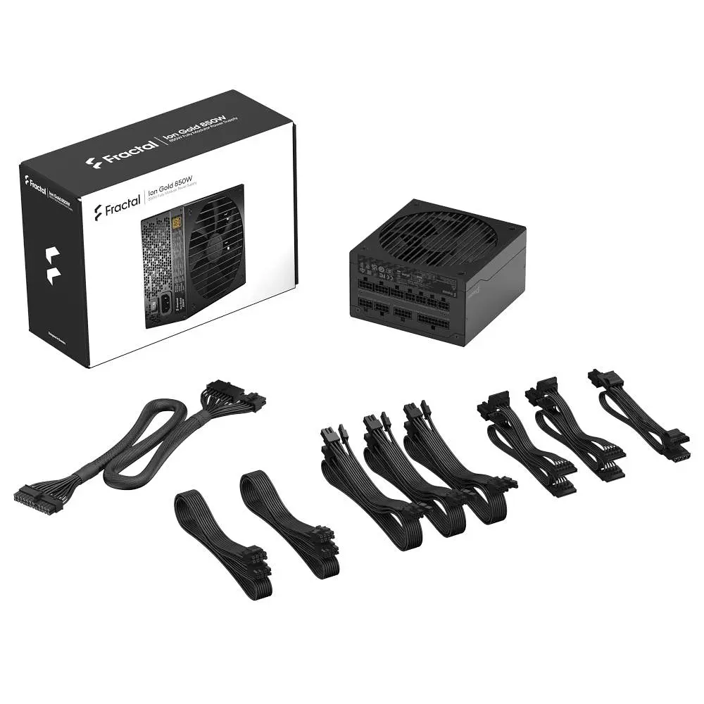 Блок живлення Fractal Design Ion 3 Gold 850W ATX 3.1 80+ Gold Black (FD-P-IA3G-850-EU) - фото 4