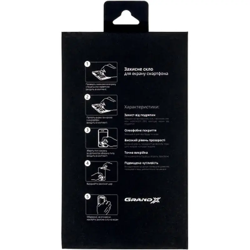 Скло захисне Grand-X Apple iPhone 14 Pro 9D black (AIP14PR9D) - фото 3