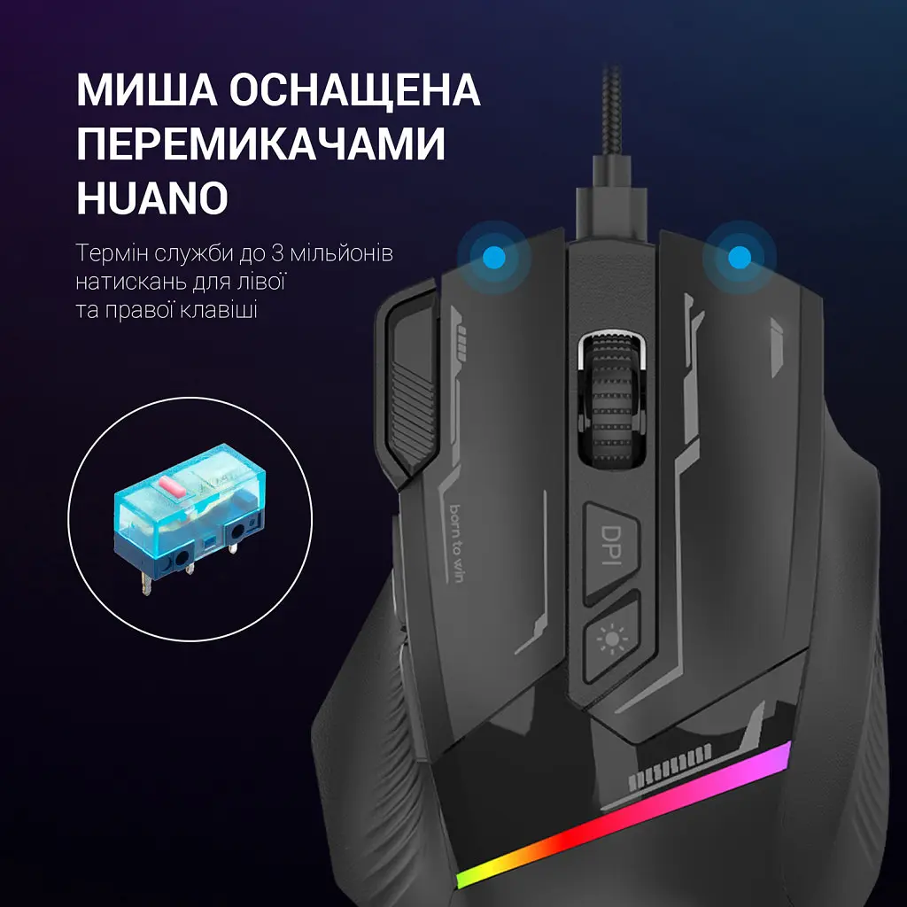 Мишка GamePro GM300B USB Black (GM300B) - фото 8