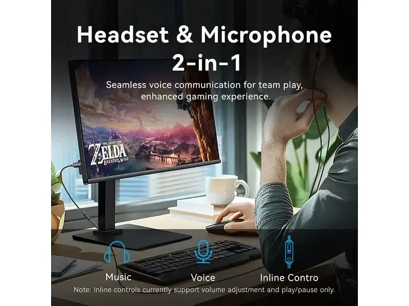Звукова карта Vention 2 в 1 USB - AUX jack TRRS Ear DSP 0.25 м (CVEBC) - фото 3